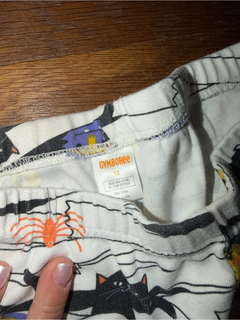 Kids Mummy Pajama Costume Set - Black and Orange